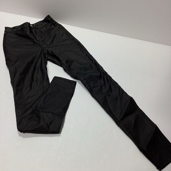 Misguided Vice Brand High Waist Tube Faux Leather Skinny Pants 8R - Picture 2 of 11